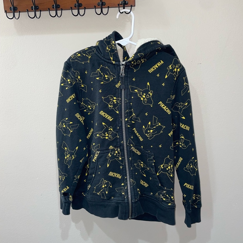 Hanna Andersson Black and Yellow Pikachu Kids Hoodie